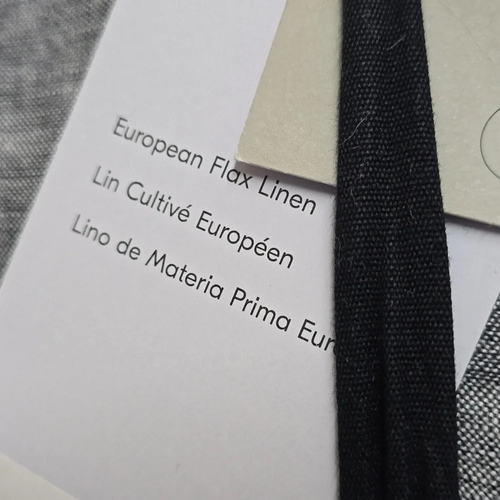 ❤️BUY 2 GET 1 FREE West Elf European Flax Linen Duvet Cover Color,Slate Melange